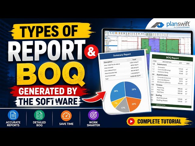 Types of Reports and BOQ Generated by Planswift
