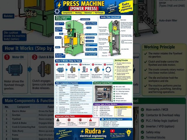 Power Press Machine Kaise Kaam Karti Hai? | Full Working &  details