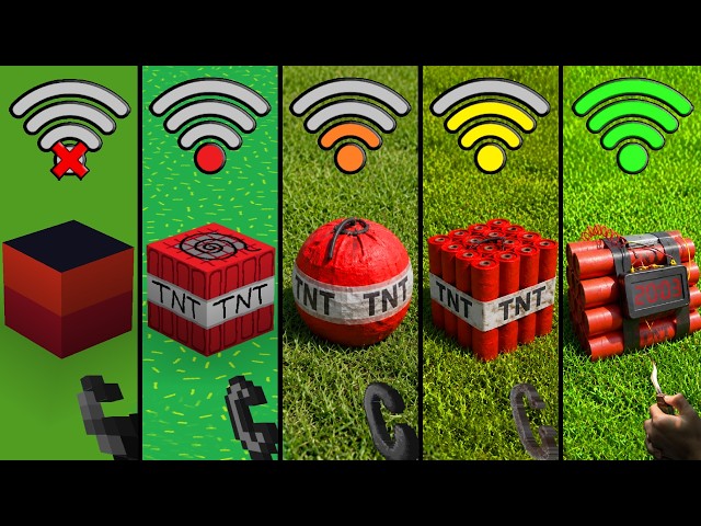 New All TNT Experiments with different Wi-Fi in Minecraft