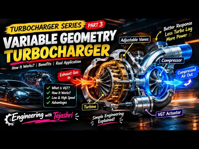 How Does a Variable Geometry Turbocharger Work? | VGT Explained ⚙️🔥