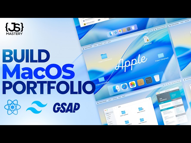 Build and Deploy a MacOS style Portfolio with React, GSAP & Tailwind