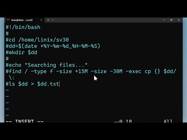 Demo: Shell Script (Shebang is command)