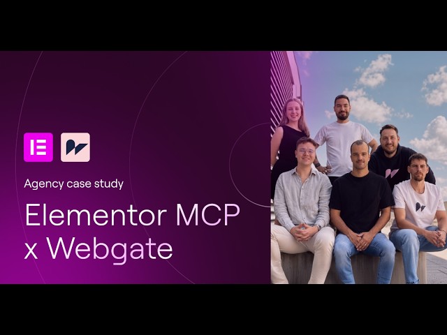 How Webgate agency uses the Elementor MCP to build new pages on their production site