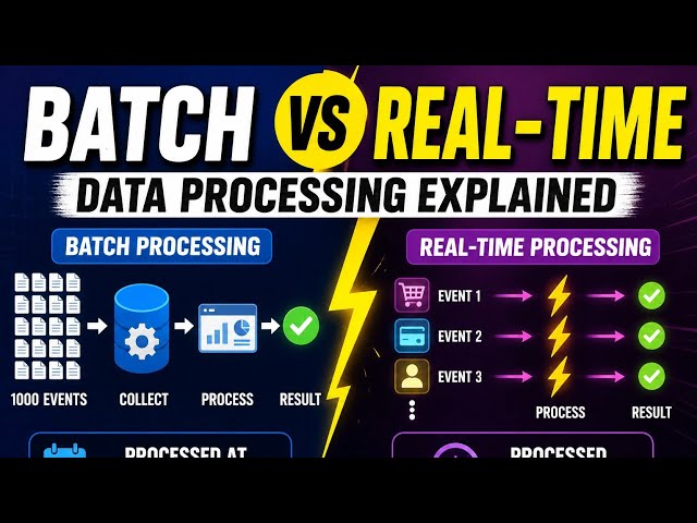 Batch vs Real-Time Processing | Data Engineering Explained