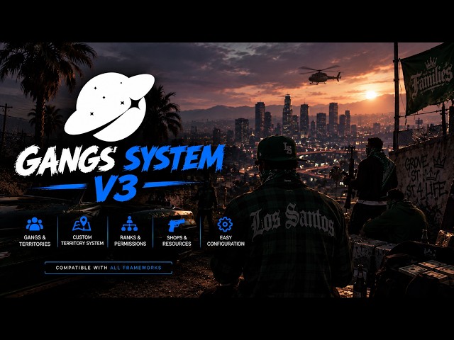 Gangs System V3 - FiveM Script [QB/ESX/QBox]