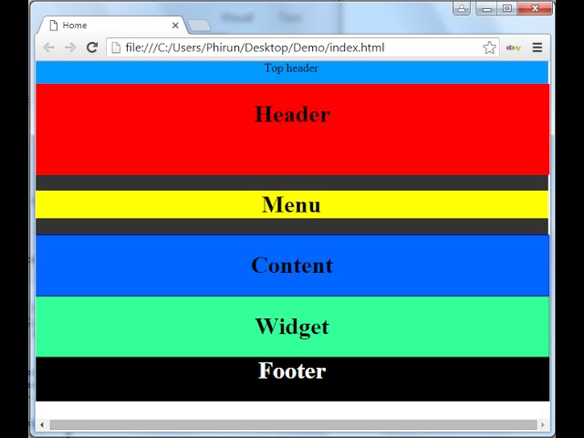 How to Create a Website Template - Create Layout (part 1)