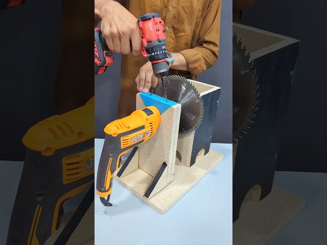 How to Make a Table Saw at Home 🛠️🔥 #woodworking #diy #tools