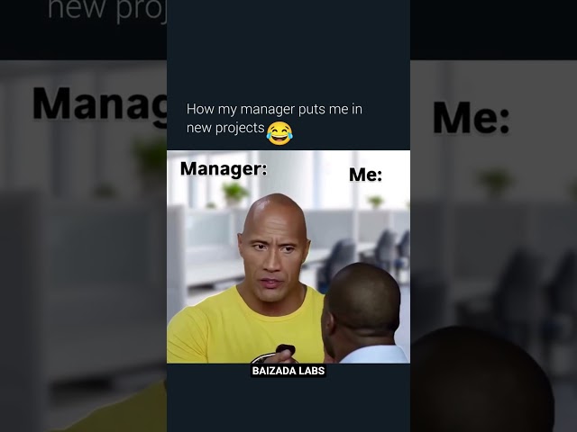 How Managers assign "New Projects" 😂😂