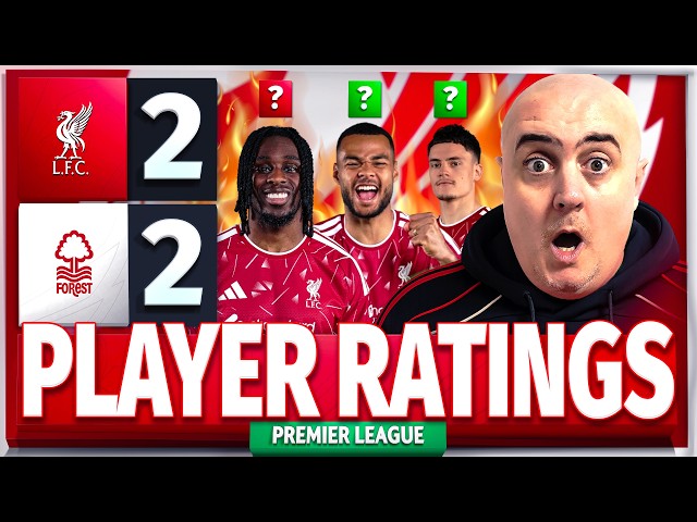 Craig's PLAYER RATINGS After Liverpool 2-2 Nottingham Forest