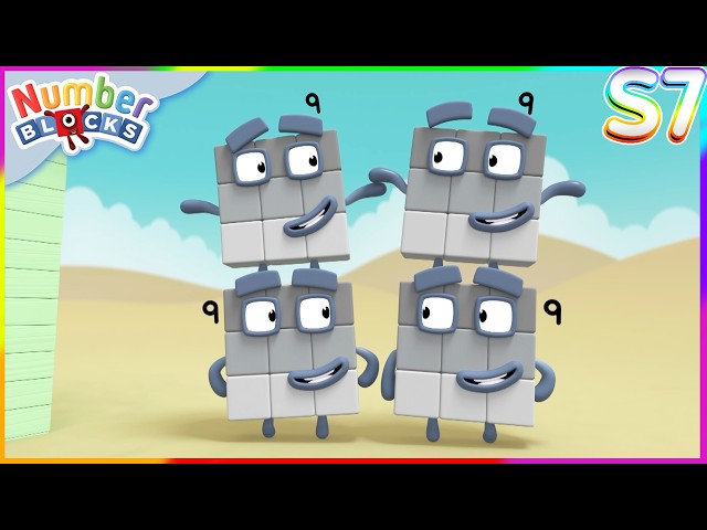 Four’s Lovely Beach Day | Full Episode - 07x02 | Numberblocks Spanish