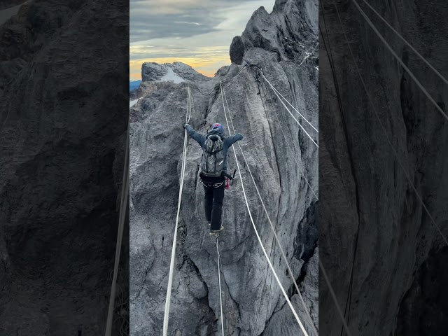 Crossing the Summit Cable Bridge – Carstensz Pyramid 4,884m