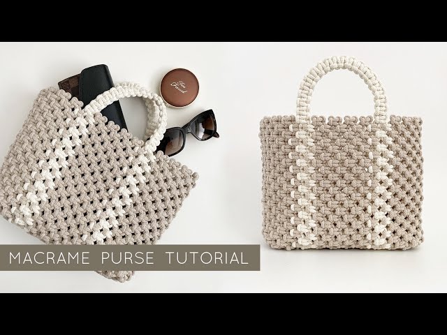DIY: MACRAME PURSE TUTORIAL | EASY MACRAME BAG | MACRAME MARKET BAG