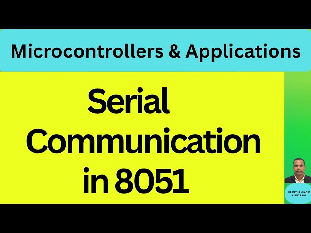 MICROCONTROLLERS AND APPLICATIONS (T.E. E&TC)/SPPU/LECTURE-18/2024 PATTERN
