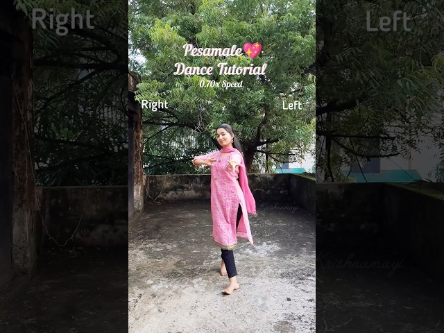 Pesamale😌💖Dance tutorial |Trending song #pesamale #dance #tamilsong #trending #ytshorts #viralreels