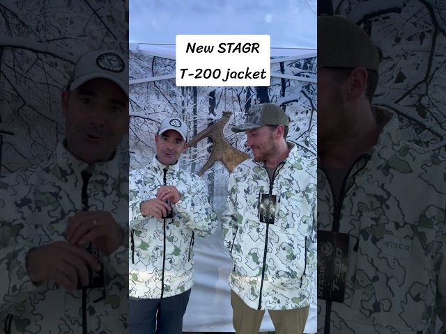New STAGR Tracking 200 big buck killing snow camo jacket @STAGR Gear