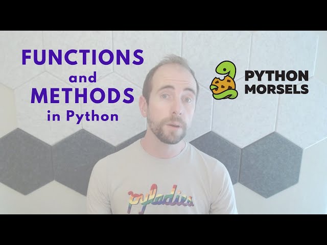 Functions and Methods in Python