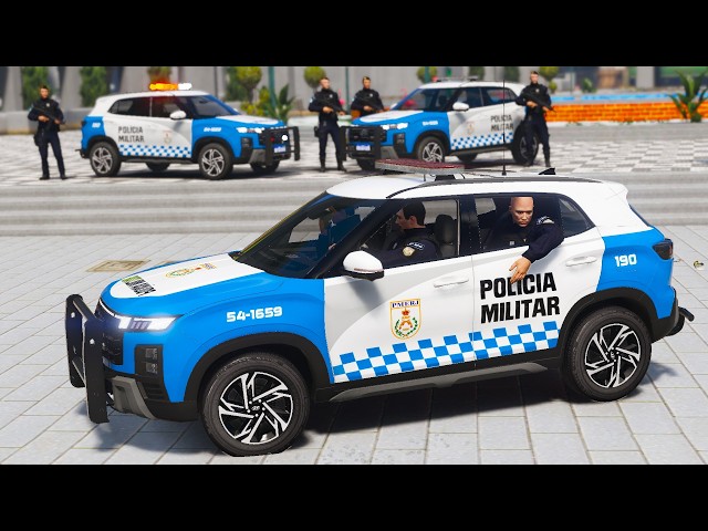ABORDAGEM NOTURNA no RIO DE JANEIRO CONFRONTO INTENSO - NOVO CRETA | GTA 5 POLICIAL