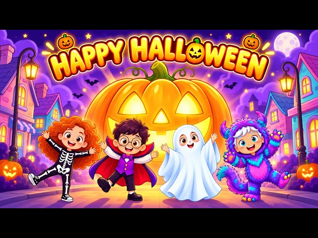 Halloween Party Song for Kids! 🎃 Happy Halloween Fun for Toddlers & Preschoolers | Sing Along!