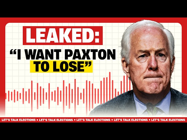 LEAKED: John Cornyn "Wants Paxton to Lose" Texas Senate Race