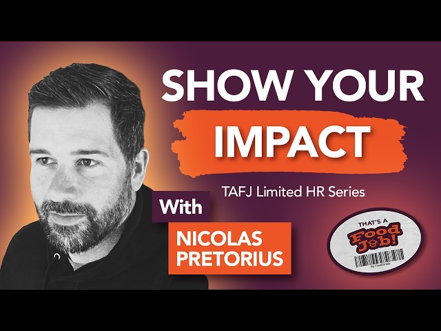 What Gets You Hired in Food Manufacturing (From a Talent Acquisition Leader) with Nicolas Pretorius