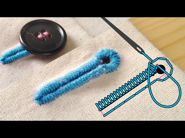How to sew a hand-sewn buttonhole Easy to understand with illustrations