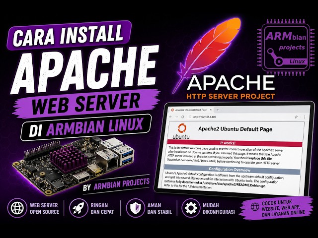 CARA MUDAH INSTALL APACHE WEB SERVER DI ARMBIAN LINUX | WEB SERVER UNTUK PEMULA