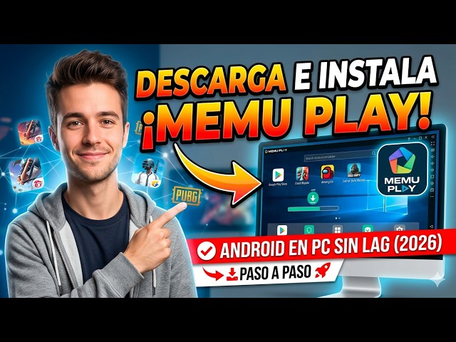 Cómo DESCARGAR e INSTALAR MEmu Play en PC (2026) | Emulador de Android de ALTO RENDIMIENTO
