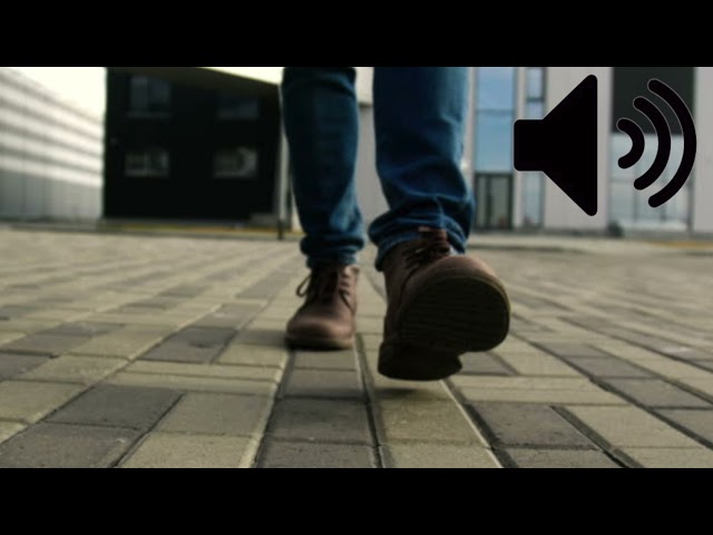 Footsteps Man walking On Pavement sound effect 44100Hz (free to use) (no copyright)