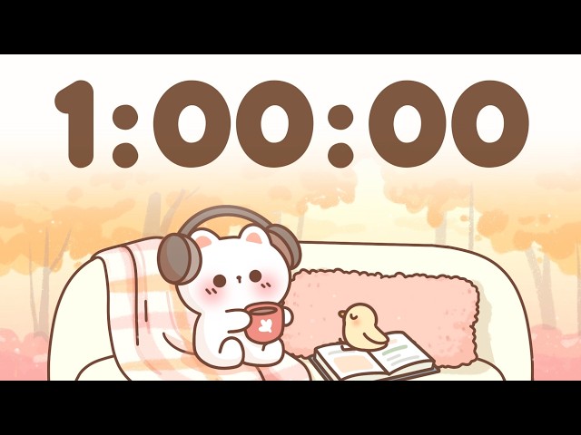 60 Minute Timer 🐱 1 Hour Study Timer for Classroom Focus