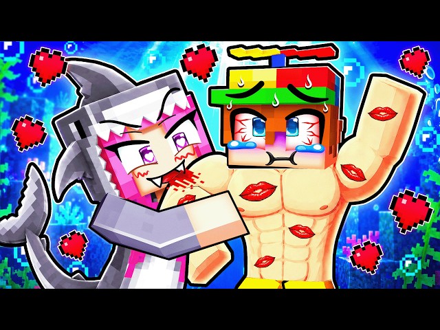 Kidnapped by a SHARK GIRL in Minecraft!