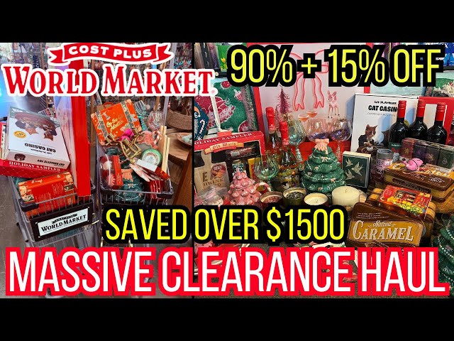 COST PLUS WORLD MARKET 90% ADDITIONAL 15% Off CLEARANCE HAUL🛍️😱INSANE DEALS #newvideo #deals