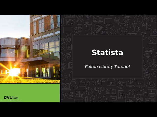 Statista Tutorial