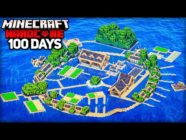 I Survived 100 Days in an OCEAN ONLY World in Minecraft Hardcore