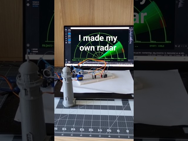 I Built a Working Radar System with Arduino! #mechanicalengineering #engineering