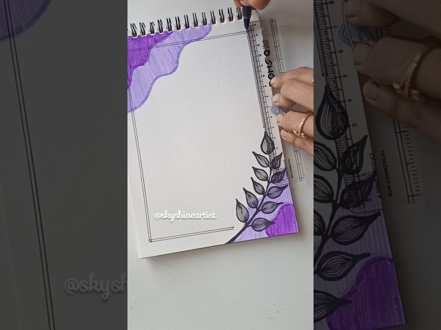 "Purple Front Page Design💜"#shorts #youtubeshorts