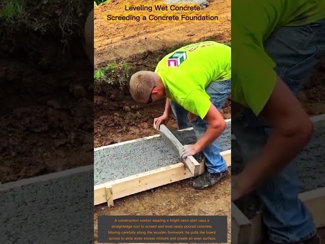 How to Screed Concrete Like a Pro | Easy Foundation Leveling