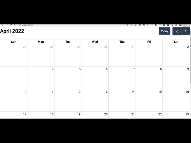 Angular 14 FullCalendar Library Example to Show Calendar in Browser Using TypeScript