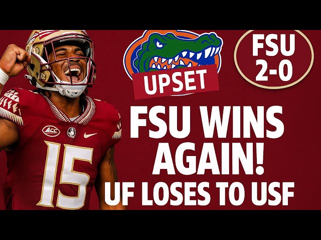 FSU Moves to 2-0 After Dominant Week 2! UF Loses to USF | Live Fan Reaction