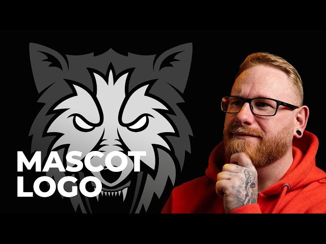 Drawing a mascot style logo design in Illustrator - part 2