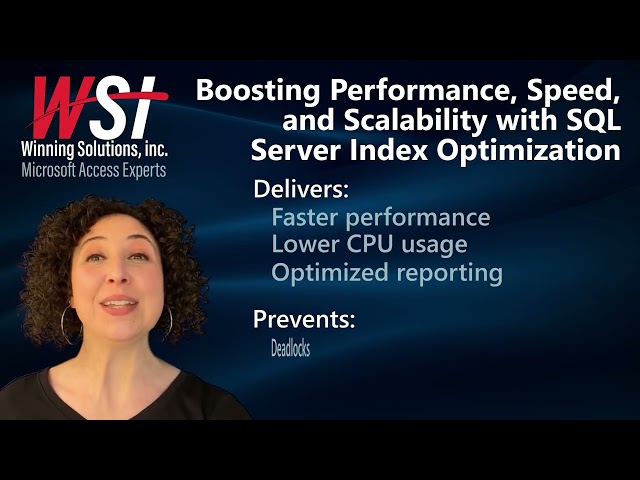 Boosting Performance, Speed, and Scalability with SQL Server Index Optimization