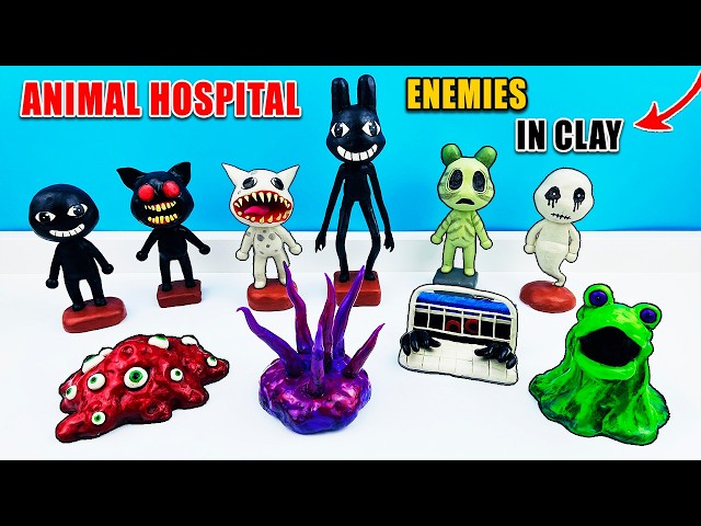 I Made All Animal Hospital Enemies in Clay & Their Stories | Roblox