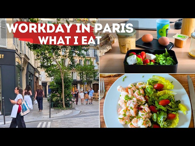 What a 50+ French Woman eats on a workday (9 to 5) in Paris - my Typical Meals - french food