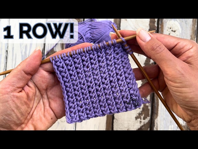 Easy Reversible One-Row Knitting Pattern That Lays Flat (For Blankets & Scarves) -  So Woolly