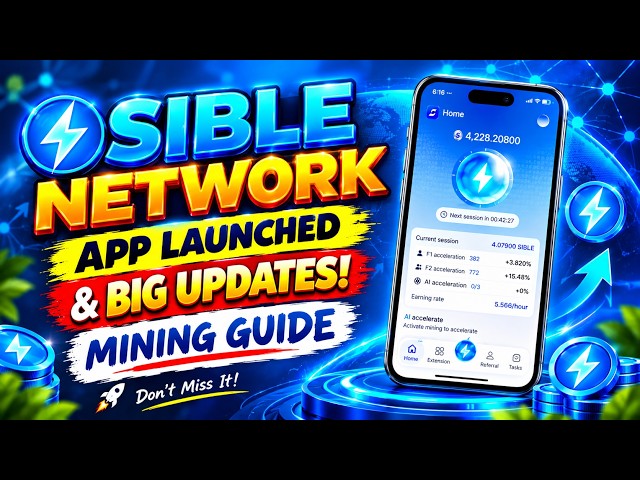 Sible Network Mining App Full Guide & Latest Updates | #earnmoneyonline #Crypto