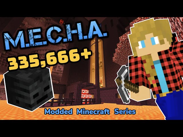 Now That's a Wither Skull Farm! - Modded Minecraft Let's Play