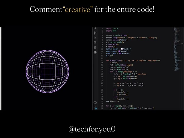 Watch Python Turn Code Into Art!✨🌍