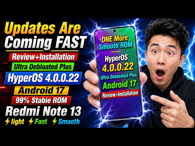 How To Install HyperOS 4.0.0.22 A17 ON Redmi Note 13 ❤️