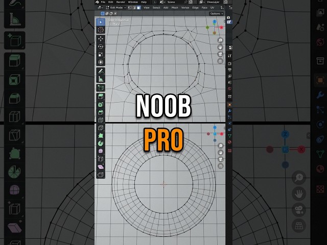 Noob vs PRO: Making Circles in Blender