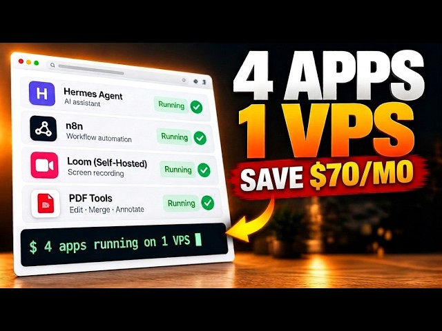 Hermes Agent Setup: I Self-Hosted 4 Apps on a $10 VPS