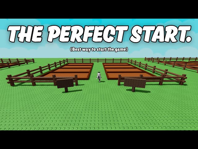 How to PERFECTLY Start in Grow A Garden.